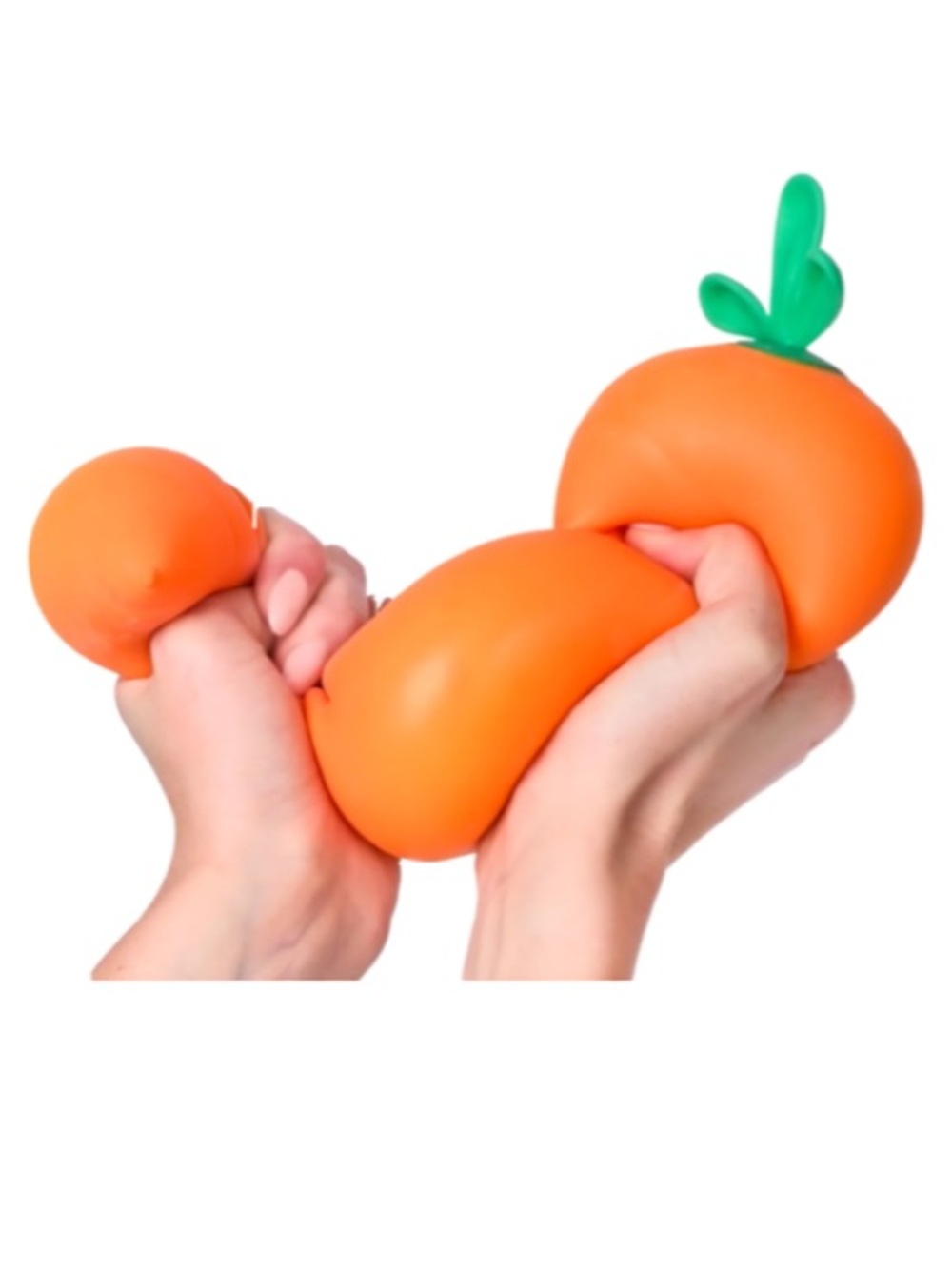 JUMBO CARROT Squishy -  dough filled squish- Orange & Green